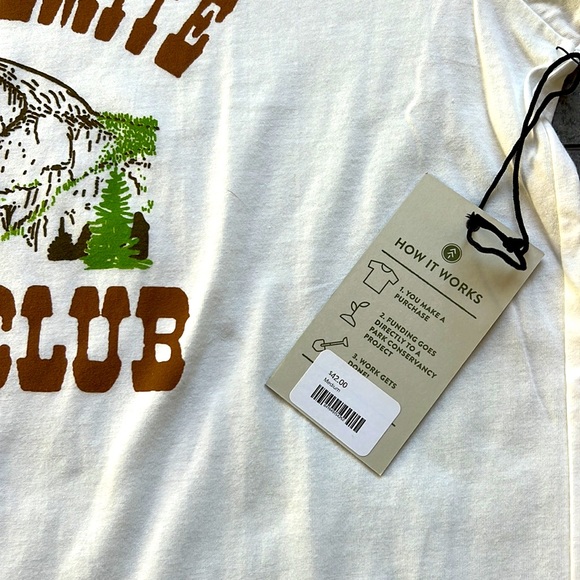 PARKS PROJECT • YOSEMITE NWT “ Camp Yosemite Hiking Club” ringer tee. UNISEX - Picture 3 of 11